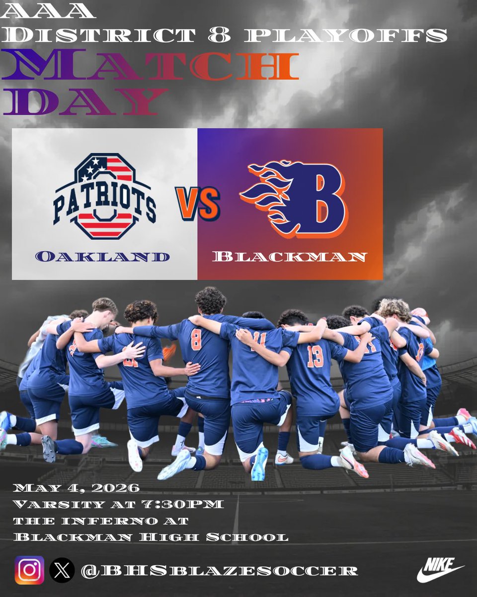 BLACKMAN MENS SOCCER (@BHSBLAZESOCCER) / Posts / X