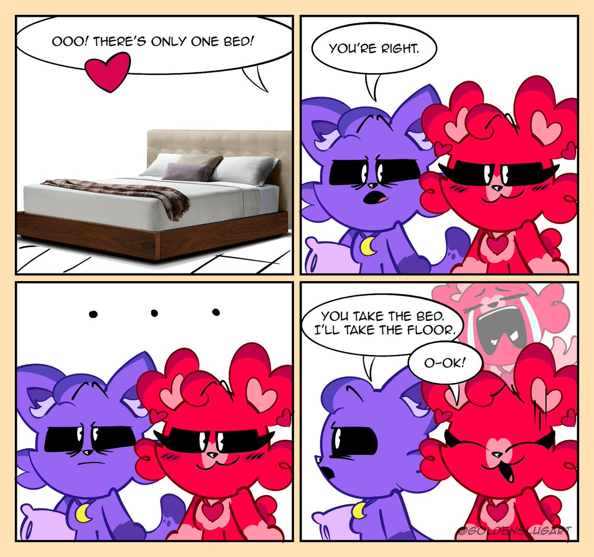 GoldenSlugart's tweet image. One bed
#smilingcritters #catnap x #bobbybearhug