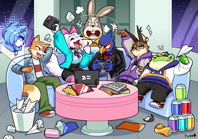 [#StarFox] if you think about it Star Fox are just a bunch of late-teen dropouts and their token peepaw