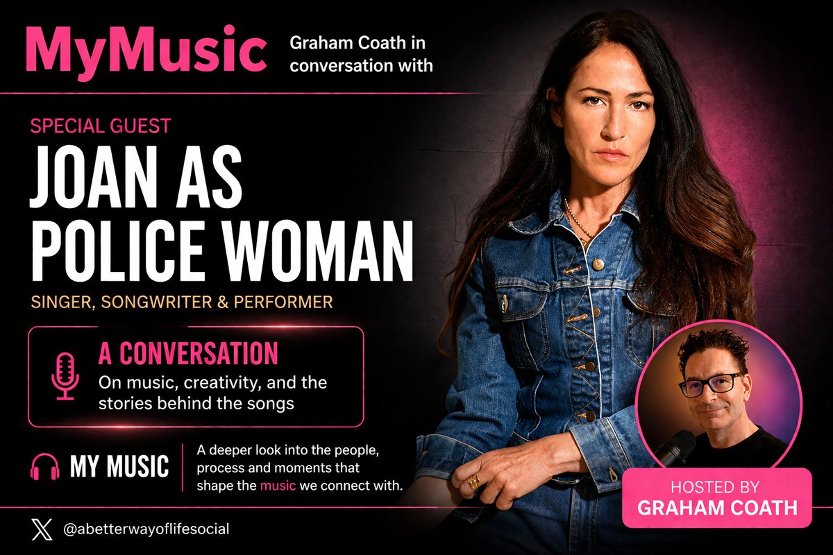 CoathGraham's tweet image. Listen to my interview with @JOANPOLICEWOMAN on Spotify
 open.spotify.com/episode/53Ibv9…

@shamelessbuzz #NewMusic #Interviews