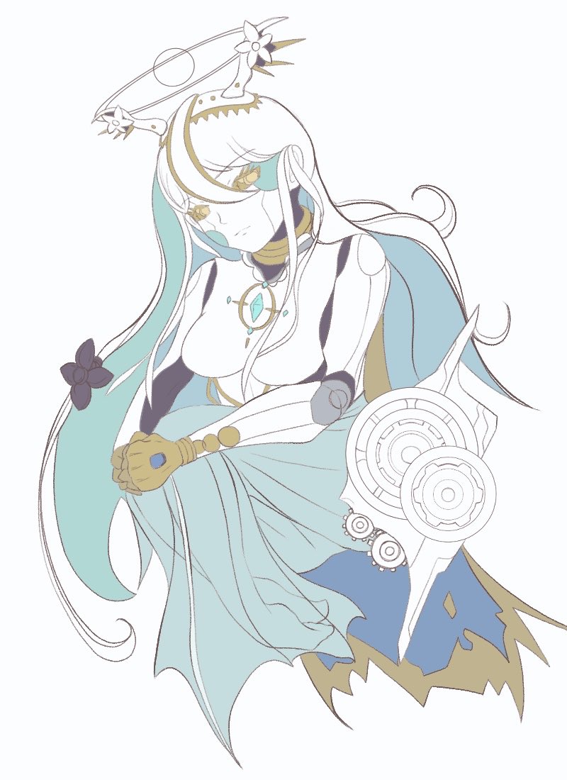 ao_m_cf's tweet photo. 元々はブラウン基調で考えてた子を改めて描いてるんだけど、ホワイトな感じでも良い気がしてきた https://t.co/appFh2XLId