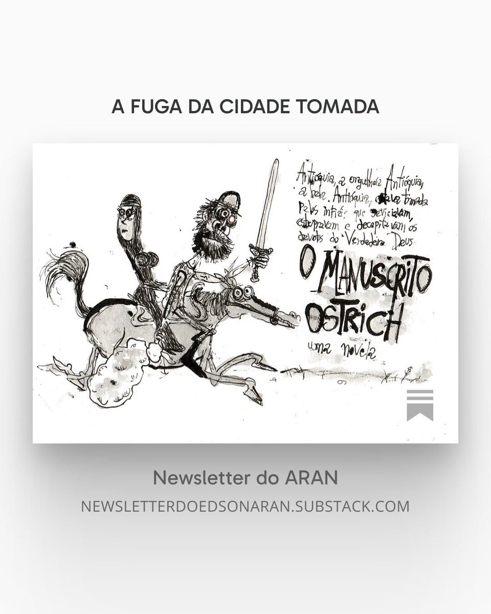Saiu o terceiro capítulo da novela 
O MANUSCRITO OSTRICH.
👇

open.substack.com/pub/newsletter…