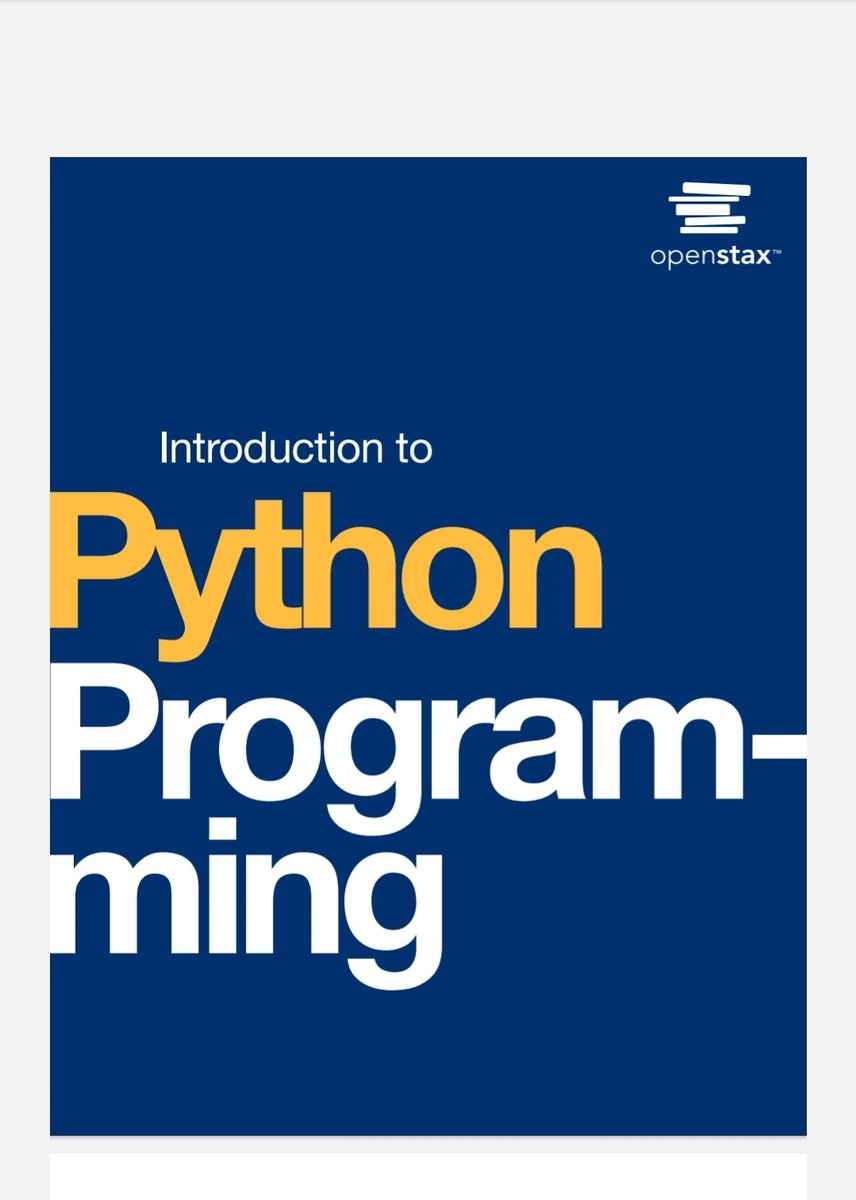 256Cryptok41587's tweet image. A masterbook of 415 pages...
AN INTRODUCTION TO PYTHON PROGRAMMING 

If you need comment here 
I share it immediately
#books 
#python 
#knowledge
