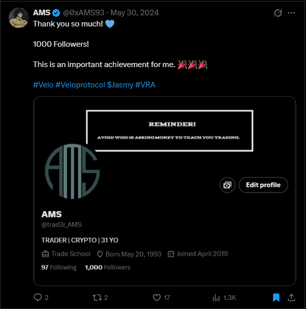 0xAMS93's tweet image. My all achievements ♥️

500 ✅ 
1000 ✅
2000 ✅
3000  ✅
4000 NEXT 🔥

#Followers