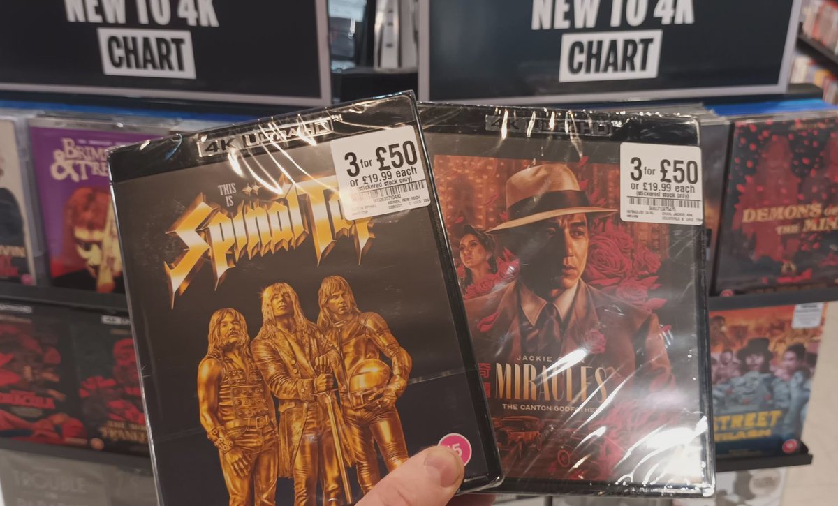 hmvBelfast's tweet photo. New Release and new to 3 for £50 titles available from today 
@the4kCollectivE @4KFilme @PhysicalMedia4K @VHSDVDBLURAY4K @UltraHDBluray @avocadoom89 @hmvtweets https://t.co/JjH8G4CpRW