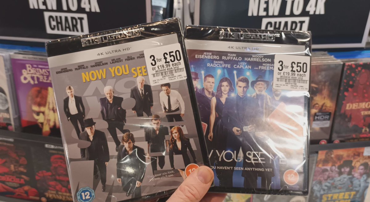 hmvBelfast's tweet photo. New Release and new to 3 for £50 titles available from today 
@the4kCollectivE @4KFilme @PhysicalMedia4K @VHSDVDBLURAY4K @UltraHDBluray @avocadoom89 @hmvtweets https://t.co/JjH8G4CpRW