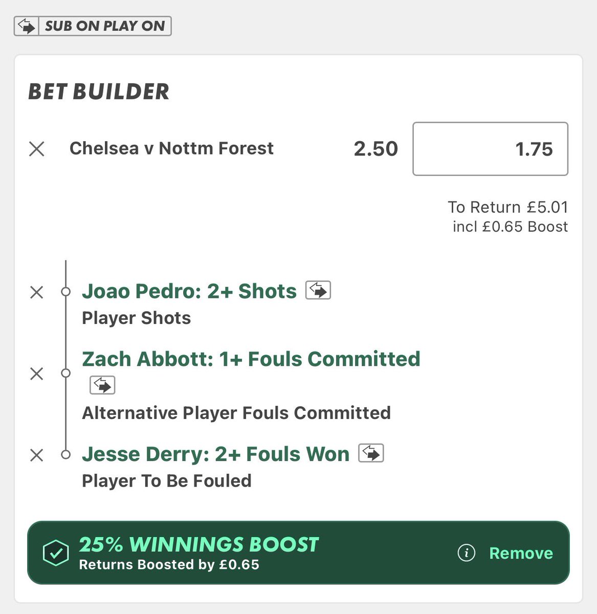 KP_tipster's tweet photo. #CFCNFO Play:
(1.75u) Pedro shots + Abbott foul + Derry FW @ 2.87
โ๏ธ
All stats via @StatsHubCom
Pedro has hit 2+ shots in each of his last 8 starts at home, averaging 4.04 p90 over the period. For the season heโs averaging 3.01 p90 at home.
Zach Abbot averages 1.43 fouls p90 up against Derry from all available data averages around 2.625 fouls drawn p90.