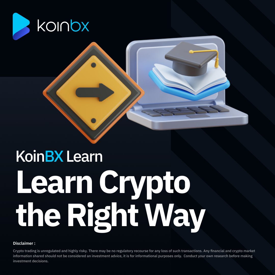 KoinBX's tweet image. What if one snippet could change the way you trade crypto forever? 🤔

With KoinBX Learn, understand what actually matters, from basics to strategy.

Start learning crypto the right way 🔗 tinyurl.com/muzfjjsv

#KoinBXLearn #LearnCrypto #CryptoEducation #CryptoBasics