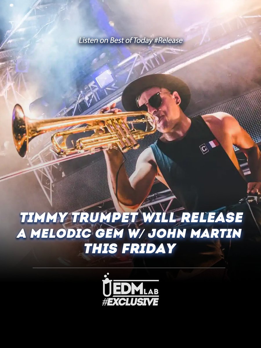 EDMLabOfficial's tweet image. #Premiere | Timmy Trumpet works together with John Martin and Frank Walker for a record that could become a banger melodic hit for this 2026.
.
#newmusic #discover #timmytrumpet #frankwalker #johnmartin