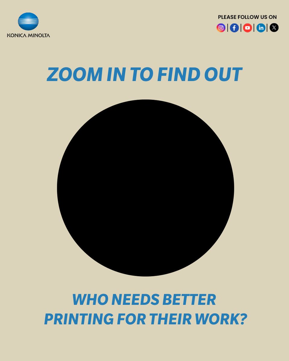 KonicaMinoltaME's tweet photo. The difference in print quality doesn’t just come from the machine — it comes from the choices behind it.

If your work demands precision, consistency, and impact, it might be time to upgrade.

#KonicaMinolta #PrintSolutions #AccurioPress #AccurioLabel #PrintInnovation https://t.co/BtG1Ul9naw