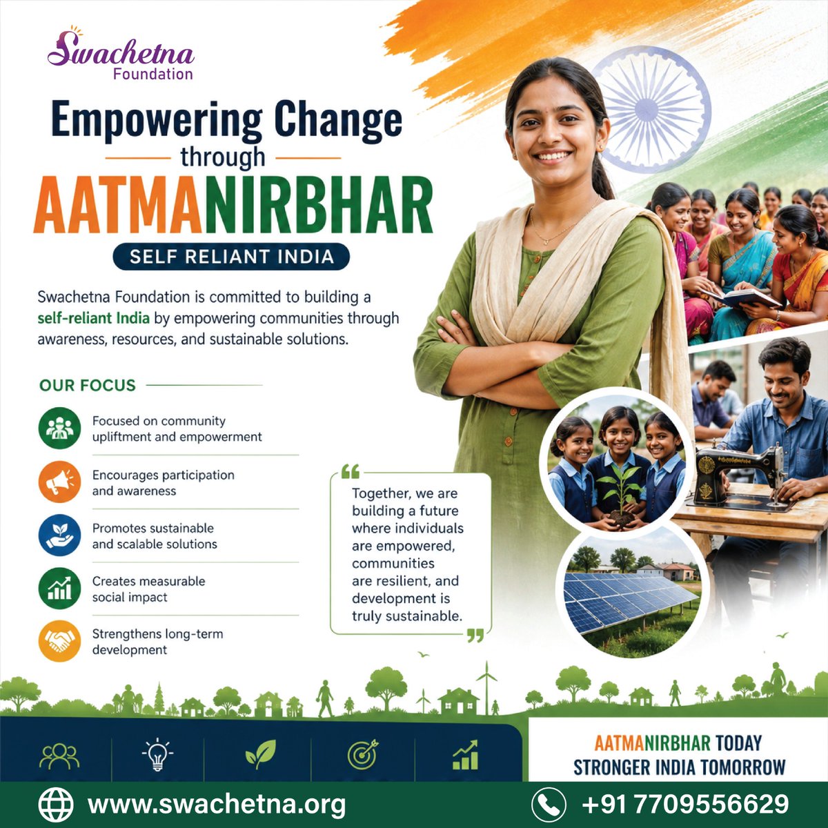 swachetna20758's tweet image. The AATMANIRBHAR – Self Reliant India initiative focuses on delivering impactful solutions  that address real-world challenges. 
#SocialImpact #NGOIndia #EmpowerCommunities #ChangeMakers #SwachetnaFoundation