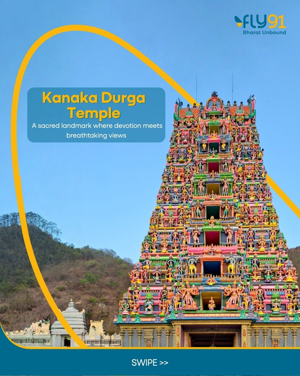 fly91_IN's tweet image. Not every city reveals itself all at once...

Vijayawada unfolds slowly, through its temples, its river, and its endless stories.

Swipe through to take a closer look, and then head to FLY91.in to book your tickets!

#vijayawada #fly91 #bharatunbound #andhrapradesh