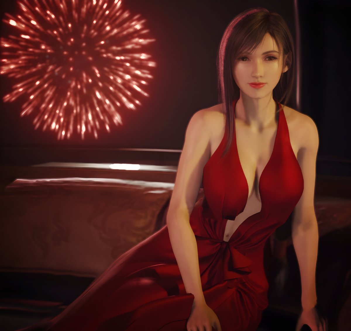 Lady in red #tifa #tifalockhart