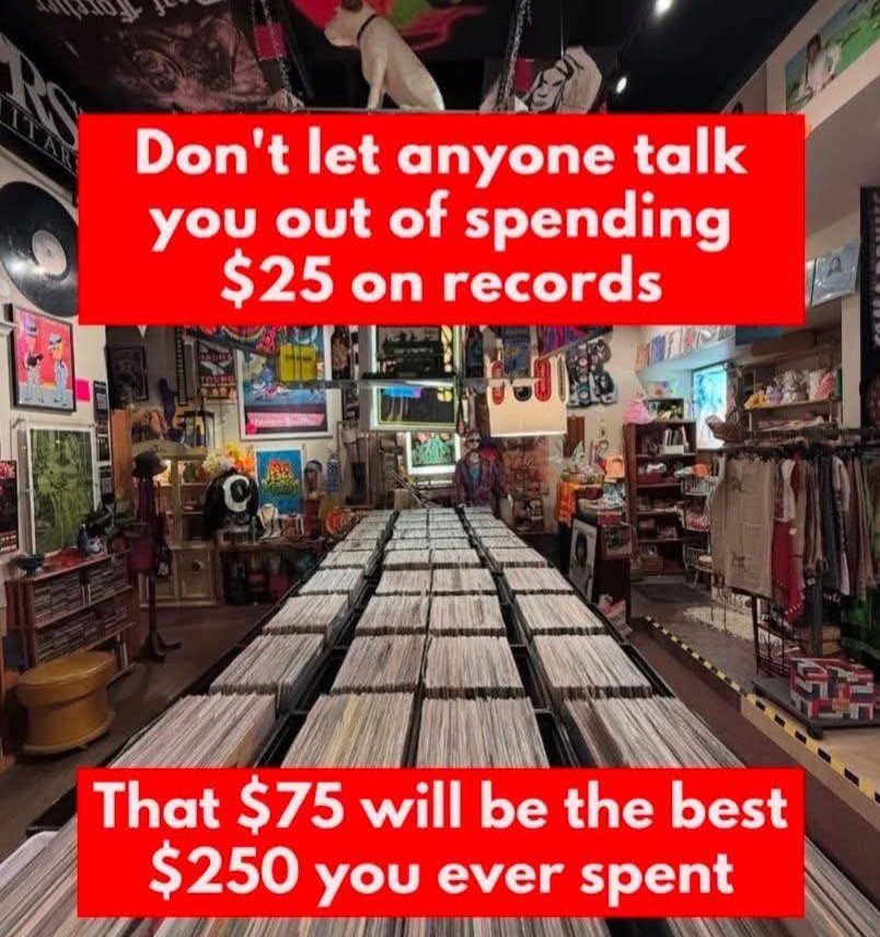 VinylHaggis's tweet image. $75....$250, tomato tomato. I just added some sweet records to my collection 🤷‍♂️🤣🤘

#vinylrecords #vinylcommunity #vinylhumour