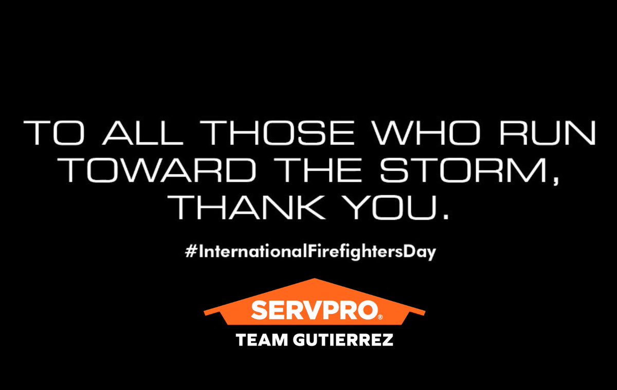 SERVPRO5186's tweet photo. 🧡Today we honor the courageous firefighters around the world who risk their lives to protect our communities, to remember those who have made the ultimate sacrifice, and to reflect on the dedication &amp; bravery that define this profession. Thank you!!🚒
#FirefightersDay #SERVPRO https://t.co/OlbMdB4OVq