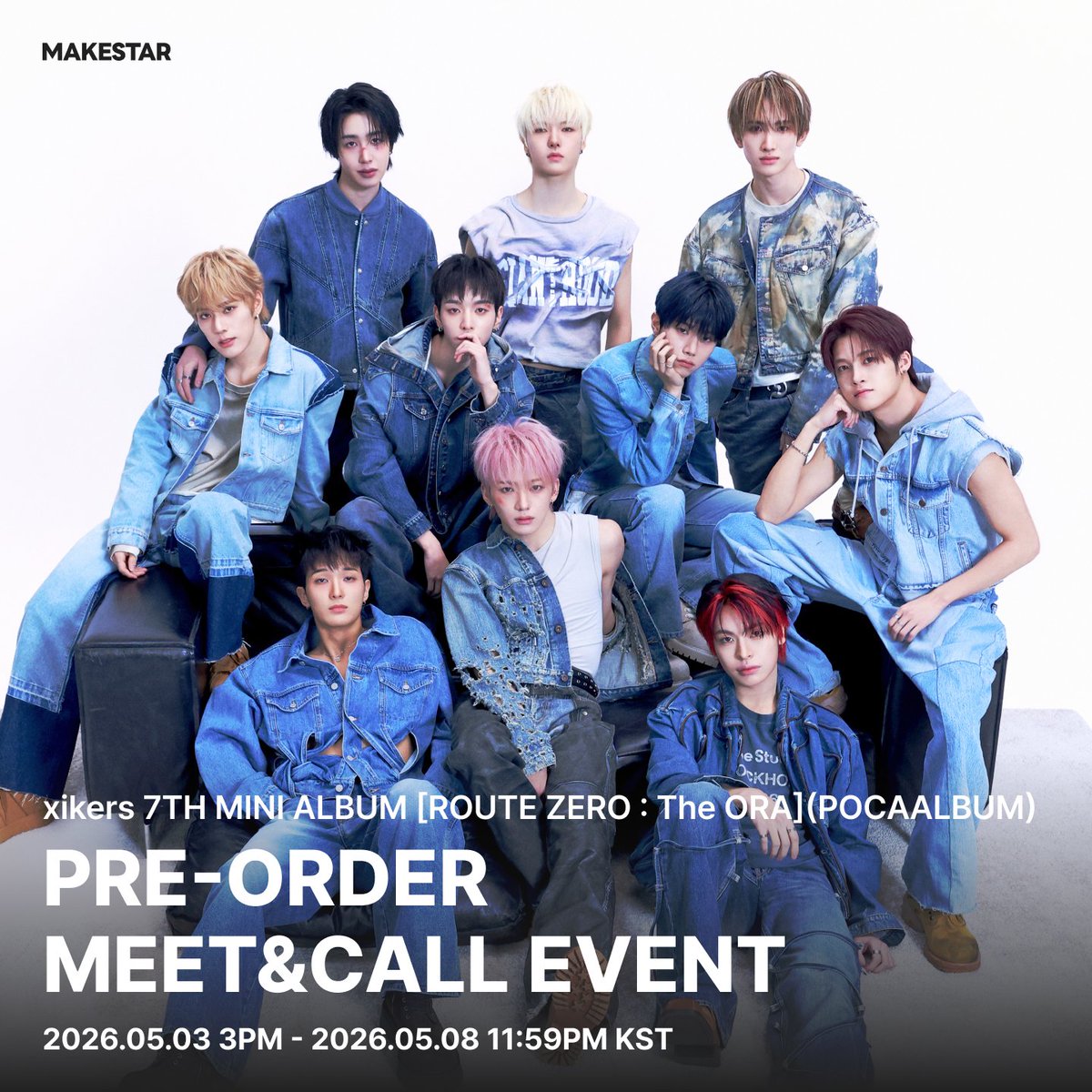 xikers ユジュン　makestar ポラロイド　対面　サイン会　サイカース 韓国対面サイン会＆ヨントン] xikers 7TH MINI ALBUM [ROUTE ZERO