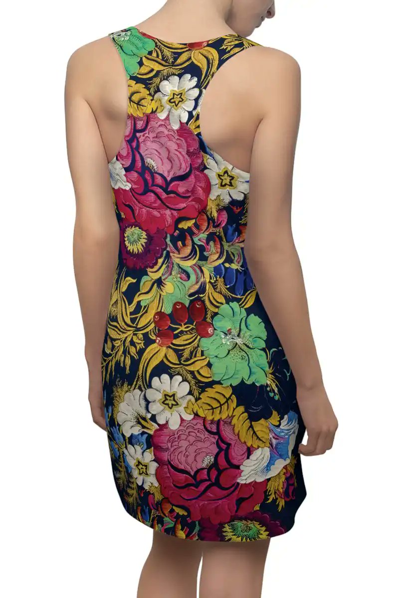 _wheresmymojo's tweet photo. Vibrant Les Indiennes Floral Racerback Dress — Bold Vintage 18th-Century Indian Chintz-Inspired Bloom All-Over Print - https://t.co/FiVM1AVTym #dress #racerback #summer #ootd #FloralFashion
#StatementStyle #BoldPrints #ChicEveryday
#EffortlessStyle #ModernVintage #ColorfulStyle
#WomensFashion #EverydayGlam