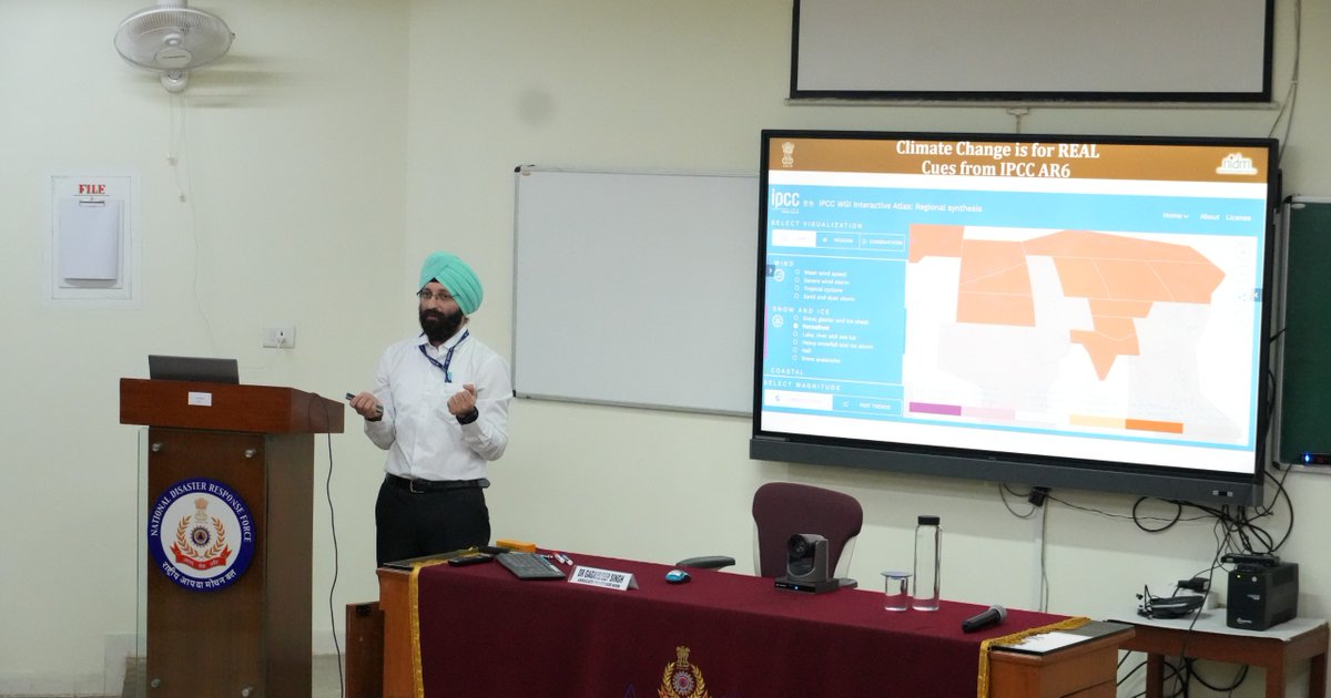 AcademyNdrf's tweet photo. Capacity building in action: NDRF Academy begins a 3day Disaster Management Workshop at Nagpur for officers from multiple organisations(India). Inaugural by Brig R. Sathya Narayanan,Director; expert inputs from Sh Gurminder Singh, Dr R.K. Jenamani (IMD) &amp; Dr Gagandeep Singh NIDM https://t.co/JbArWo4fjq