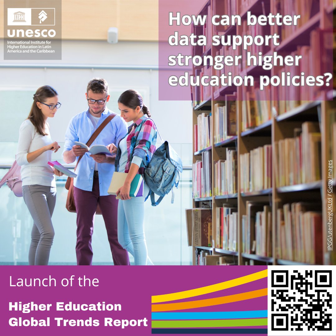 unesco_iesalc's tweet image. How can better data lead to stronger higher education policies? 📊Join on 13 May for a hands‑on workshop following the launch of UNESCO’s Higher Education Global Trends Report (12 May).
📍 Paris &amp;amp; online | 🌍 Live EN/ES/FR
🔗 Register: unes.co/u7tpwl
#HigherEducation