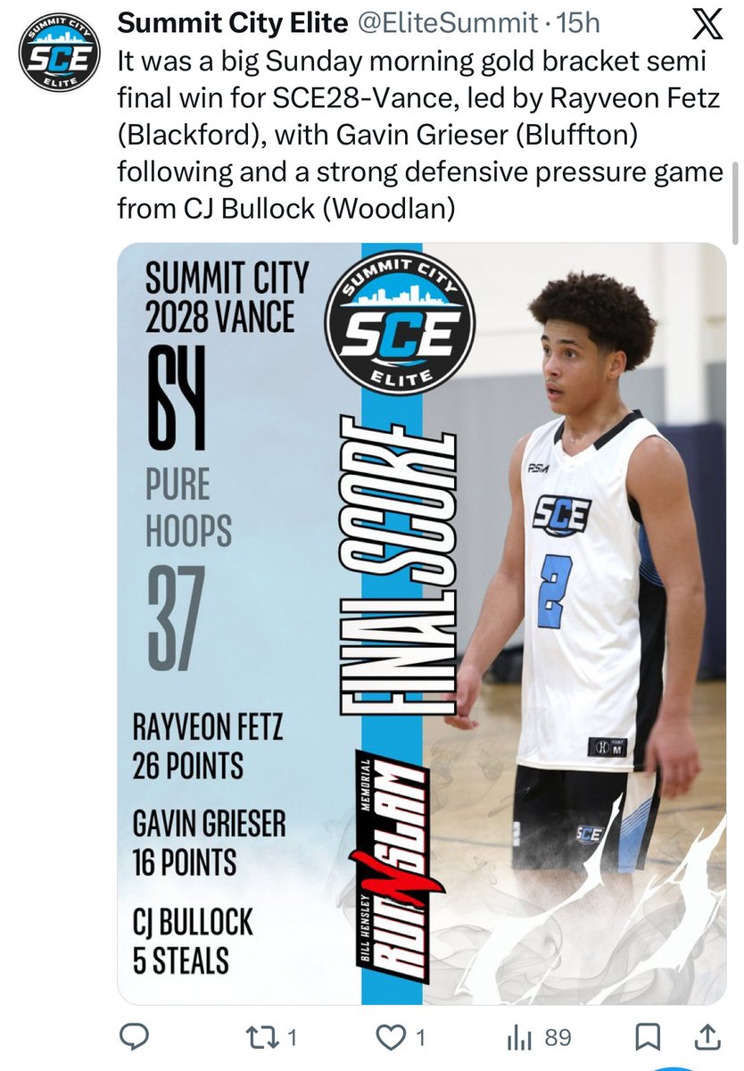 BRamseyKSR's tweet photo. Using social media to properly promote your program/yourself is a BIG part of the summer. There is absolutely NOTHING wrong with some tasteful self-promotion.

You don’t NEED fancy graphics either.

Your program/team account should be posting the final score with 2-3 top performers and tagging relevant media following EVERY game. This is so incredibly easy to do, takes two minutes, and is FREE.

Players, at the very least, following each weekend you should post your stats of each game you played (highlights too if available) and tag relevant media. It really isn’t too much to do it following every game either though. Information is power and the more that is out there the better.

I see so many programs that have video people following them around every weekend…if for some reason you can’t/won’t take the two minutes to throw up a postgame tweet send the information to that person you are already paying and have them do it. In many cases those tweets are much more valuable than the highlights and pictures that are being captured.

It is completely inexcusable in my opinion to coach a team or run a program without putting out the simplest amount of information on a game to game basis when it is so easy to do and totally FREE.