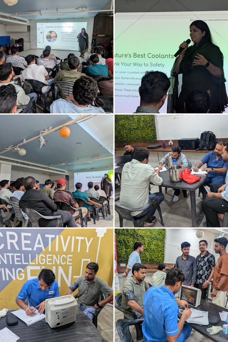 konstantinfo's tweet photo. Last weekend, we took a step towards better wellbeing of our employees. Our Heat Stroke Awareness Session &amp; Health Checkup Camp brought employees together for expert consultations, dental checkups, and practical health insights-because a healthy team builds a stronger tomorrow. https://t.co/bqee5yewMQ