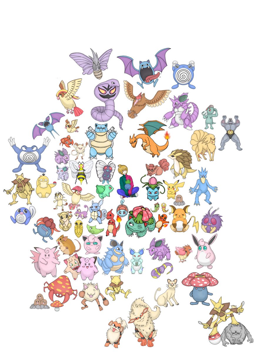祝ポケモン30周年!!
カントーポケモンを1日1匹描けたらなと。
図鑑No.0067　ゴーリキー

#ポケモン30周年 #ポケモン #イラスト