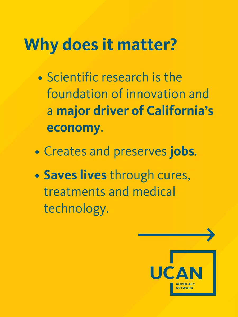 UofCalifornia's tweet photo. The California Science and Health Research Bond Act would help sustain UC's world-changing research — research that fuels the fourth-largest economy in the world, generates lifesaving medical advancements, and supports the health of all California communities.

Tell your legislators to invest in California YES on SB 895 ✅