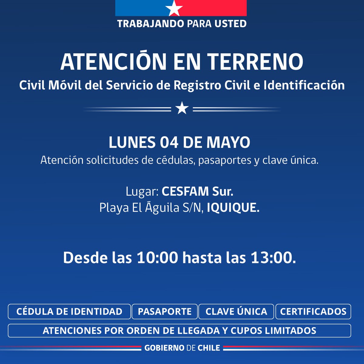 Registro Civil Tarapacá tweet media