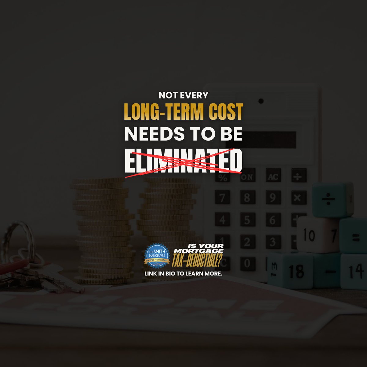AndrewCMacD's tweet image. Not every long-term cost is a problem.

Some, when structured properly, can be used to build wealth and improve cash flow over time.

The key is knowing the difference.

Link in bio to learn more.

#WealthStrategy #FinancialPlanning #SmartMoney #NetWorth #SmithManoeuvre