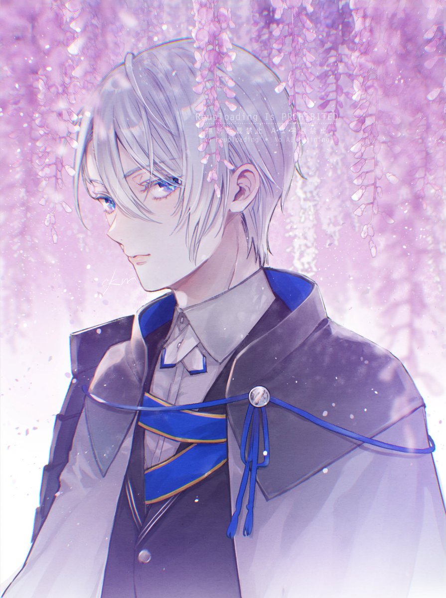 「藤の花」|skm🐥のイラスト