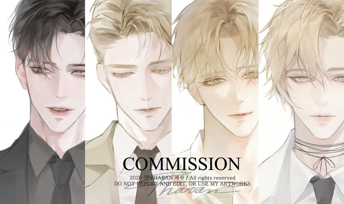 RT💙
#커미션 #Commission 
 
안녕하세요! 커미션을 재개장하게되었습니다 ^_^
찾아주셔서 너무 감사드립니다 
현재 슬롯 1건이 취소되어, 추가로 한 분의 신청을 받고 있습니다.  한번씩 둘러봐주시면 감사하겠습니다 ! 
편하게 신청 부탁드립니다!

신청 링크 : crepe.cm/ko/@PHARAN_blu…