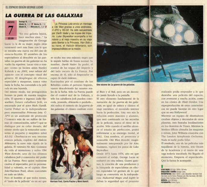 gencanalplus's tweet photo. Dicen que hoy es el día de "Star Wars", momento para recordar que el 7 de Febrero de 1991 la peli de Lucas llegó al Plus como estreno exclusivo.

Y si os mola el universo de esta saga en nuestro canal de Youtube tenemos unos maravillosos documentales que aqui os dejamos 👇 https://t.co/iBMAJLglXU