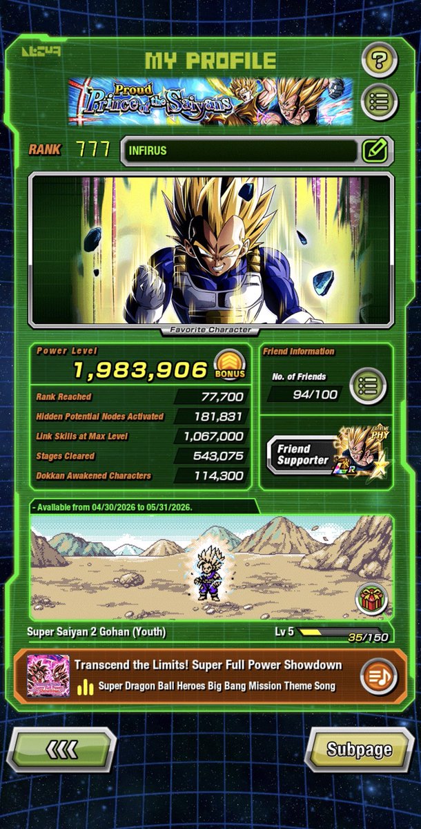 I wish prime battle vegeta was better because his art is amazing