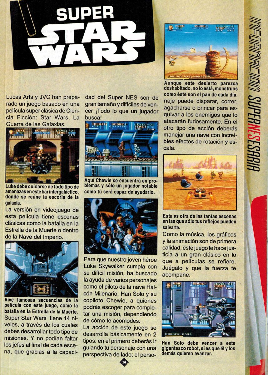 jcmartinezm82's tweet image. Super #StarWars #SuperNintendo #SNES - Revista #ClubNintendo México (Diciembre 1992)     

#StarWarsDay #MayThe4thBeWithYou #RetroGaming #RetroGames #RetroGamer