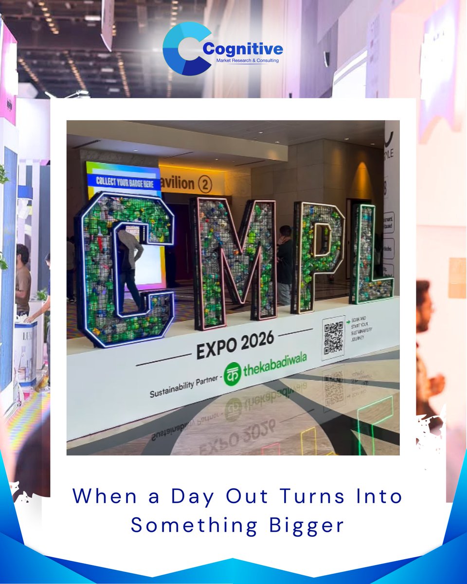 Cognitive_MR's tweet photo. The gates are open 

The buzz. The conversations. The ideas.
 CMPL Expo 2026 is LIVE!
Where innovation meets opportunity and connections turn into collaborations.

#CMPLExpo2026 #Networking #Innovation #CognitiveMarketResearch https://t.co/sSv95YVwCB