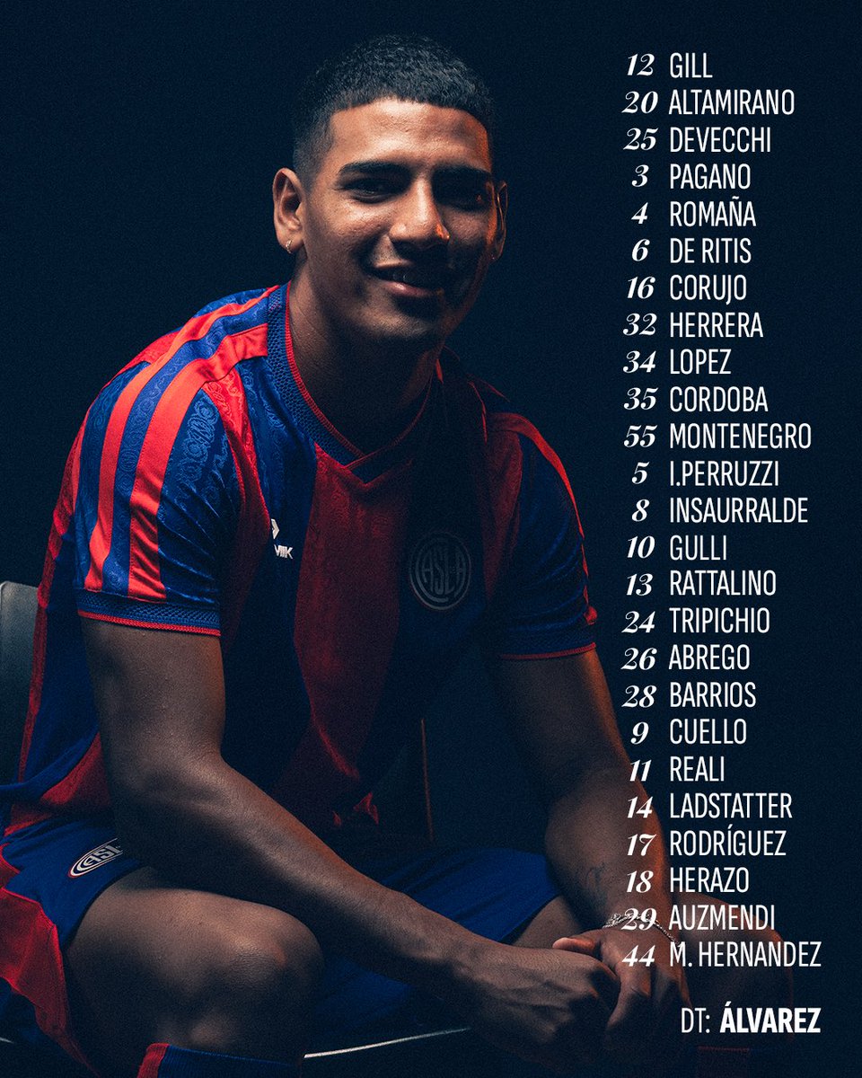 📋 Lista de convocados que viajan a Ecuador 🇪🇨 para enfrentar a Deportivo Cuenca.