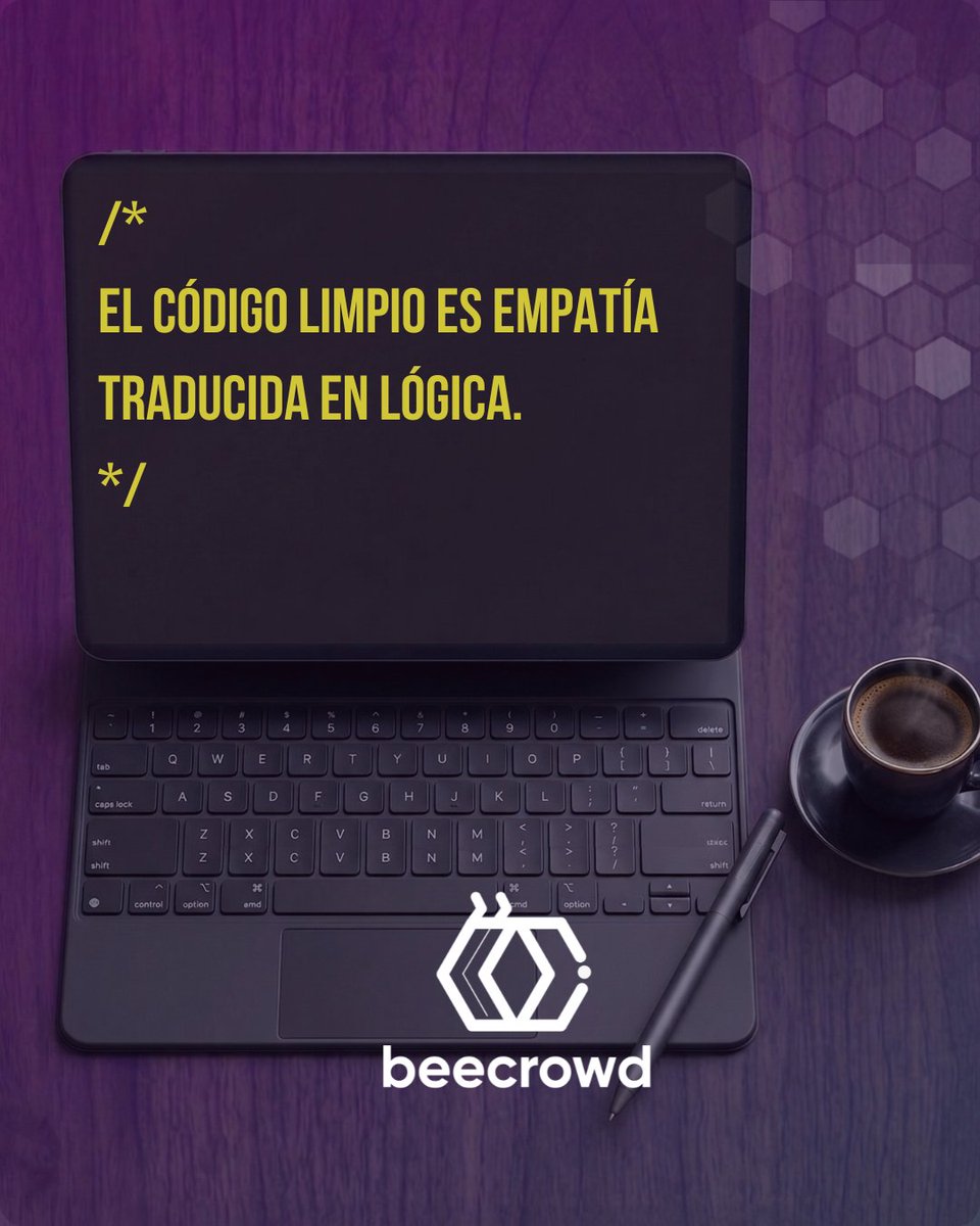 beecrowd_real's tweet photo. Porque programar também é pensar no outro.

Because programming is also about thinking of others.

Porque programar también es pensar en los demás.
 
#beecrowd #CleanCode #SoftwareEngineering #DevMindset #Tecnologia #Technology #Tecnología https://t.co/eBDWxhxgoJ
