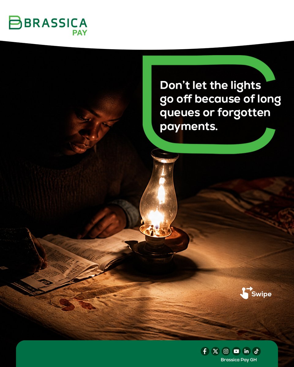 BrassicaPayGh's tweet photo. Top up your ECG meter conveniently with Brassica Pay  #SmartLiving #GhanaTech #BrassicaPay https://t.co/8OkrYPhKqW