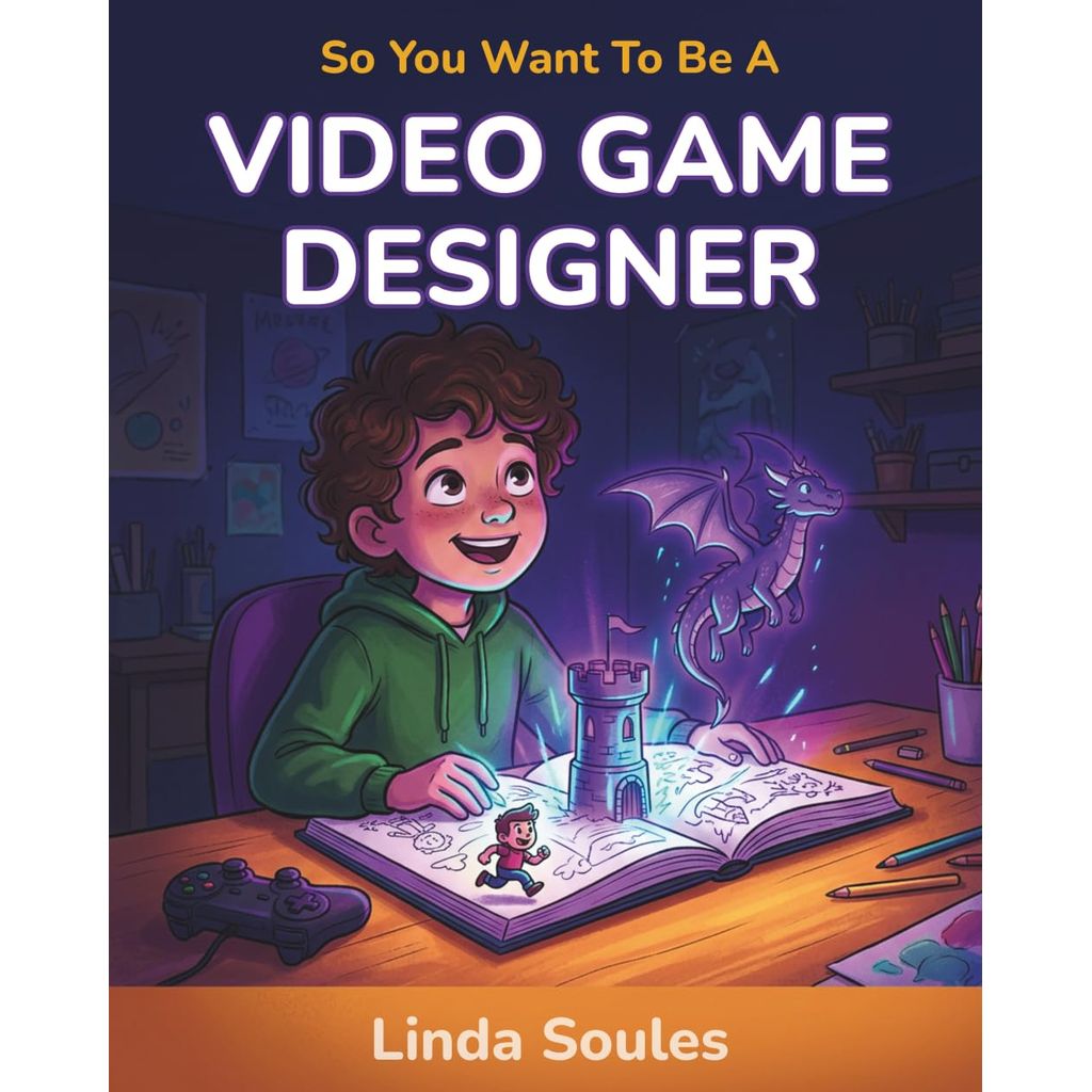 LiteraryTitan's tweet image. So You Want To Be A Video Game Designer is for #children who love #VideoGames and wonder what it would be like to actually make them, showing young #readers how #creativity, coding, #teamwork, and persistence come together to build the games they love. amzn.to/3PjuJuz?utm_ca…