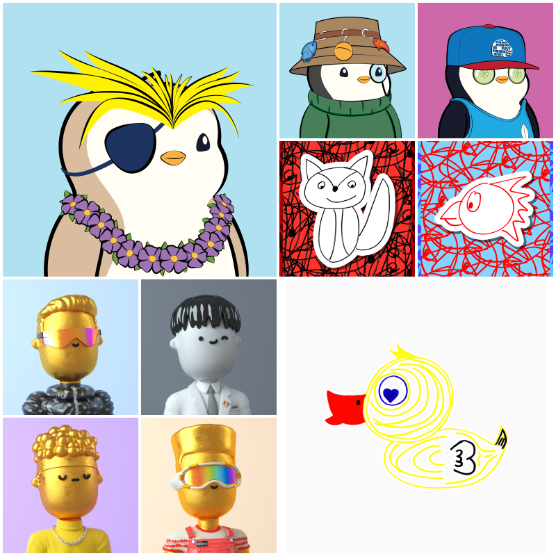 BartenderRasmus's tweet photo. New week, new GREAT grid!
2026 is gonna be another wild NFT year.
Comeback is on. 
@pudgypenguins 
@veefriends 
@goodvibesclub https://t.co/W73alNZYkD