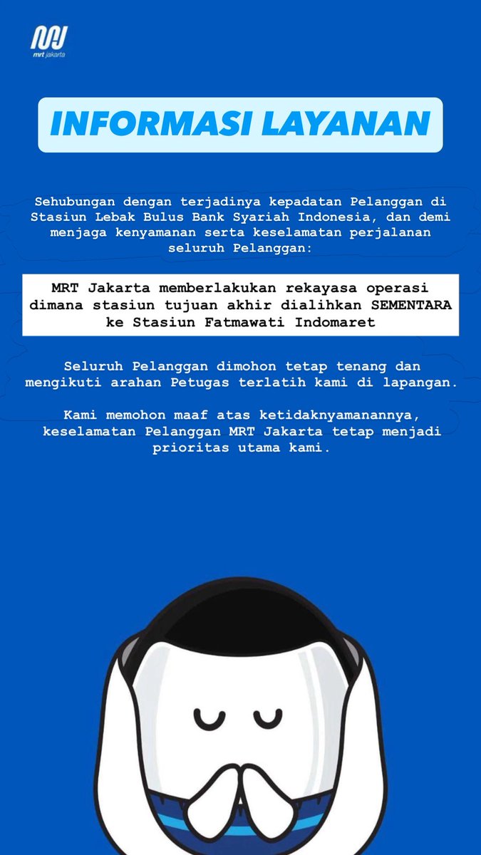 MRT Jakarta (@mrtjakarta) on Twitter photo 