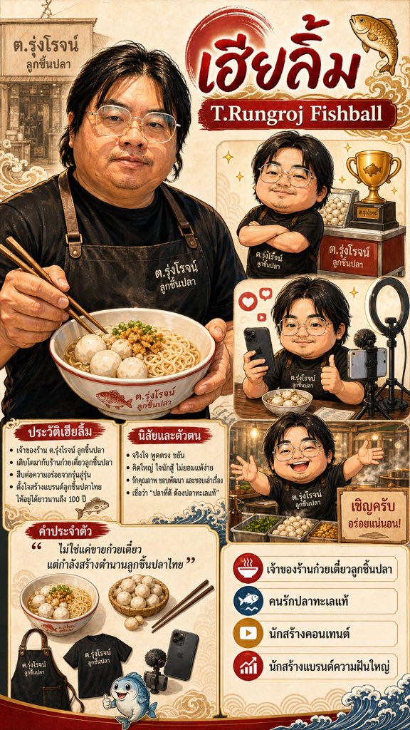 ต.รุ่งโรจน์ ลูกชิ้นปลา โดย เฮียลิ้ม tweet media