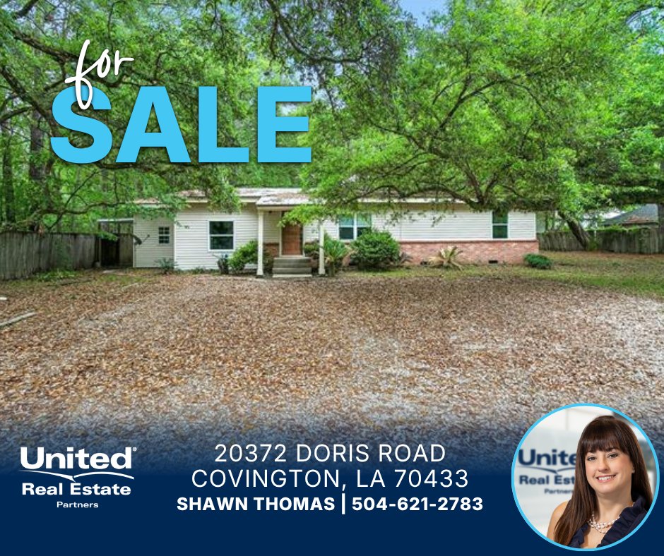 UREPartners's tweet image. Check out this new listing in Covington! 🏡 Looking for more info? Call Shawn Thomas at 504-621-2783 today! #RealEstate #ForSale #JustSold #Covington #Louisiana