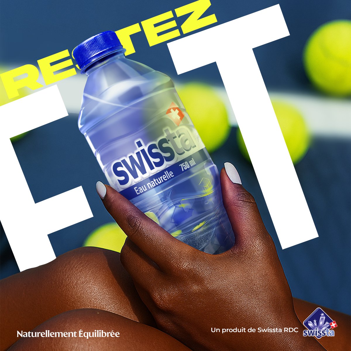 SwisstaRDC's tweet photo. 💧 Stay fresh. Stay fit. Stay unstoppable. 💪
Avec Swissta, hydrate ton corps et garde l’équilibre, peu importe le rythme de ta journée.

✨ Naturellement équilibrée, parfaitement essentielle.

#Swissta 
#StayHydrated 
#FitnessLife 
#Kinshasa https://t.co/9adzA3bclf