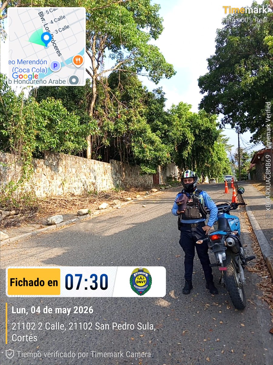 #AlivioVial 🚔

Mantenemos presencia policial mediante el Escuadrón Motorizado N.° 2 de la DNVT en varios puntos, brindando apoyo a la UMEP N.° 5 en la ciudad de San Pedro Sula.

#EducacionVial #DNVT #ServirYProteger #SPS #Prevencion