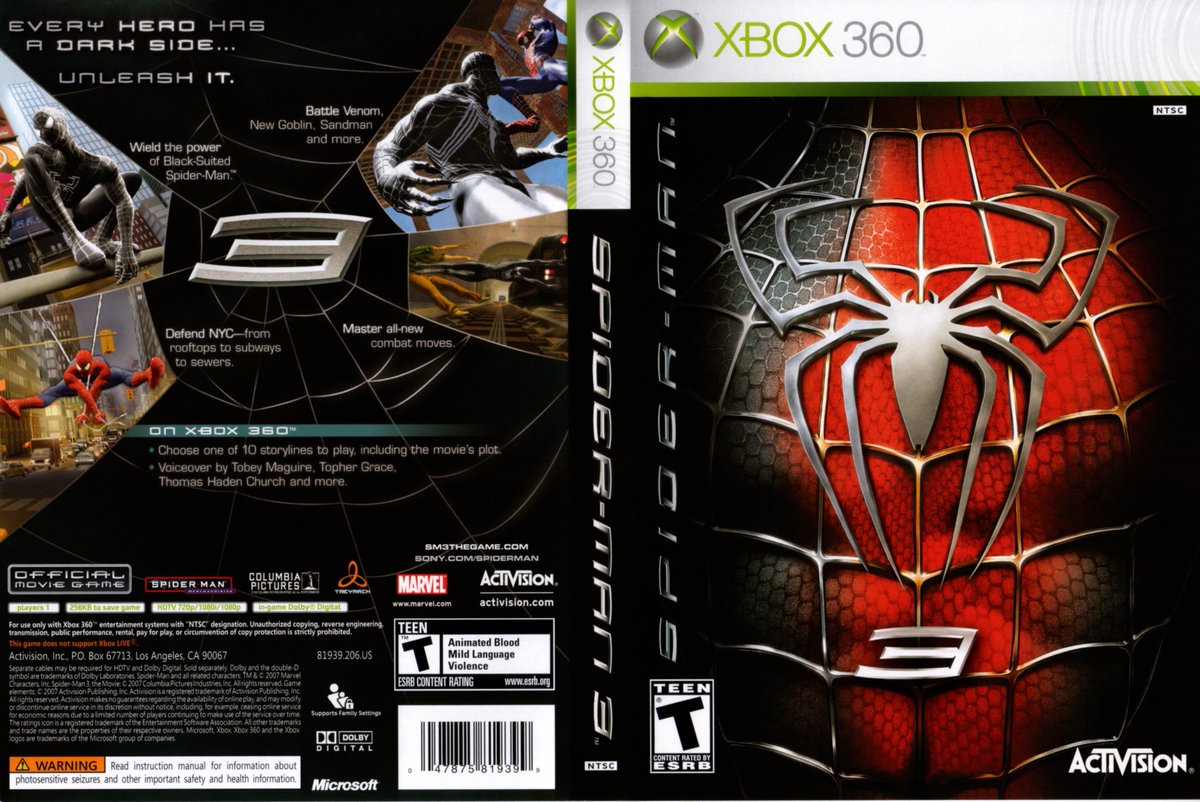 jcmartinezm82's tweet image. #SpiderMan 3 for #Xbox360 was released in United States 19 years ago (May 4, 2007)    

#TodayInGamingHistory #OnThisDay #XBOX