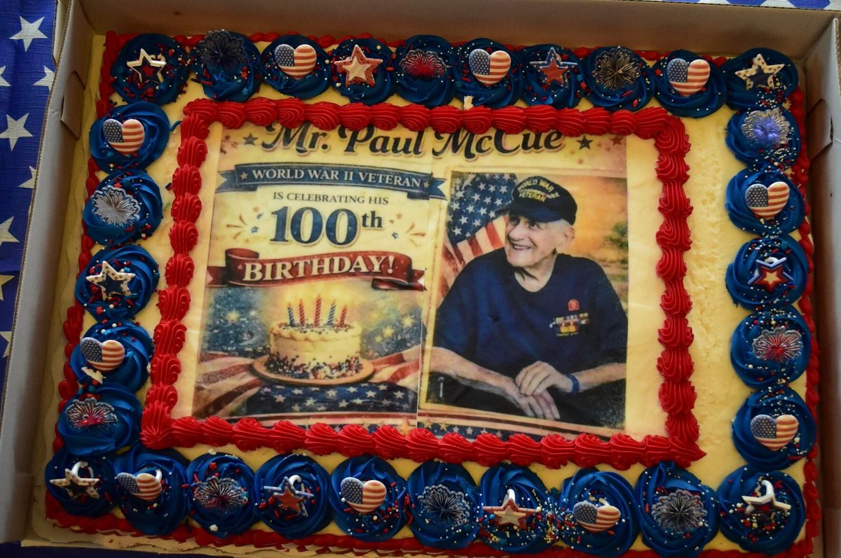 WVNews247's tweet image. Clarksburg honored WWII Navy veteran Paul McCue on his 100th birthday, celebrating a century of bravery and his tireless work for fellow service members!

Find the full story link in the comments.

#WWII #Veteran #Centenarian #Clarksburg #wvnews
