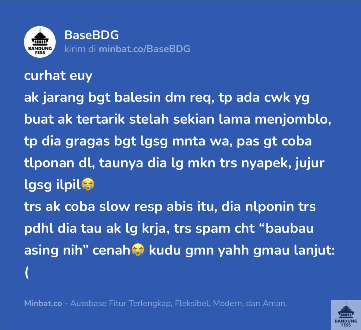 BANDUNG FESS | Kirim menfess cek 📌 tweet media