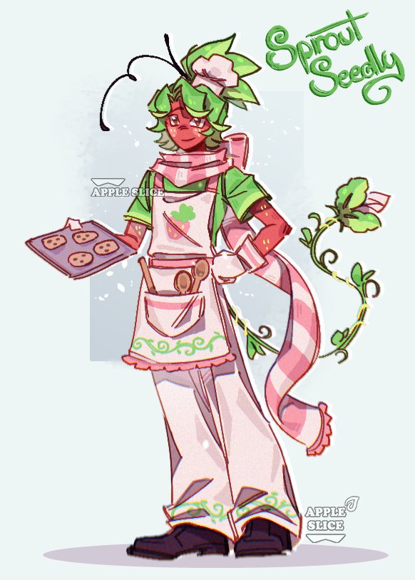 Finally got to drawing Sprout's new skin! I love this strawberry man...
#dandysworld