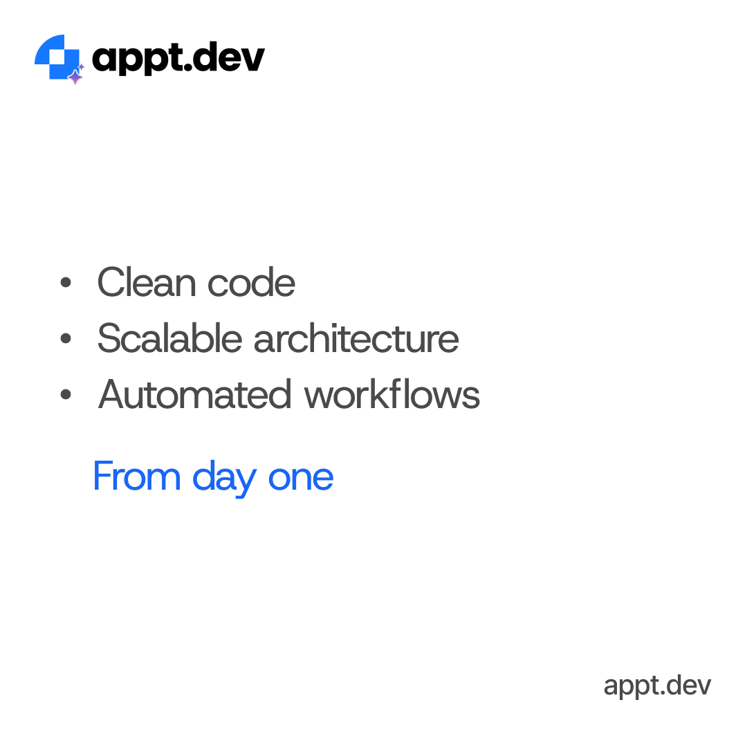 ApptDev's tweet photo. Technical debt is killing your growth
Not your code https://t.co/qOoT75p9SV